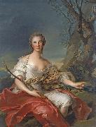 Portrait of Madame Bouret as Diana Jean Marc Nattier